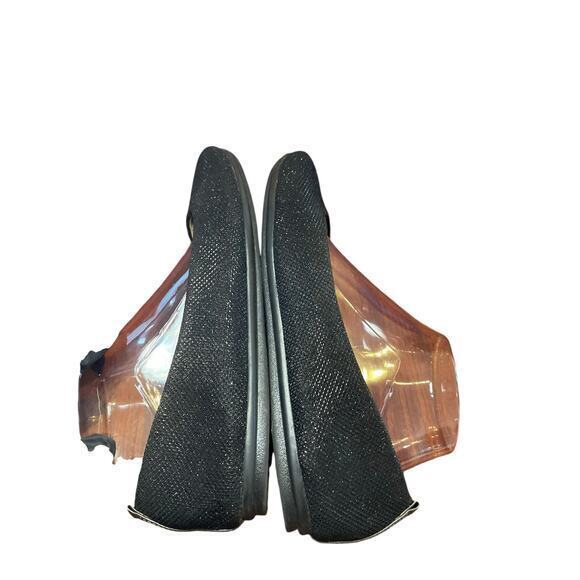 Easy Spirit e360 Black Glitter Sparkle Round Toe Ballet Flats 8.5 - Picture 9 of 10